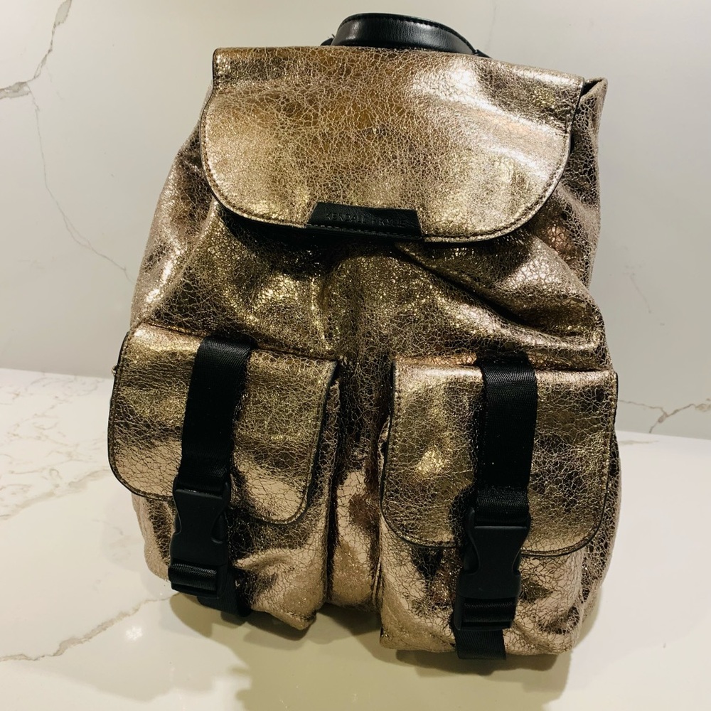 Kendall & Kylie, Full-Sized, Gold Backpack
